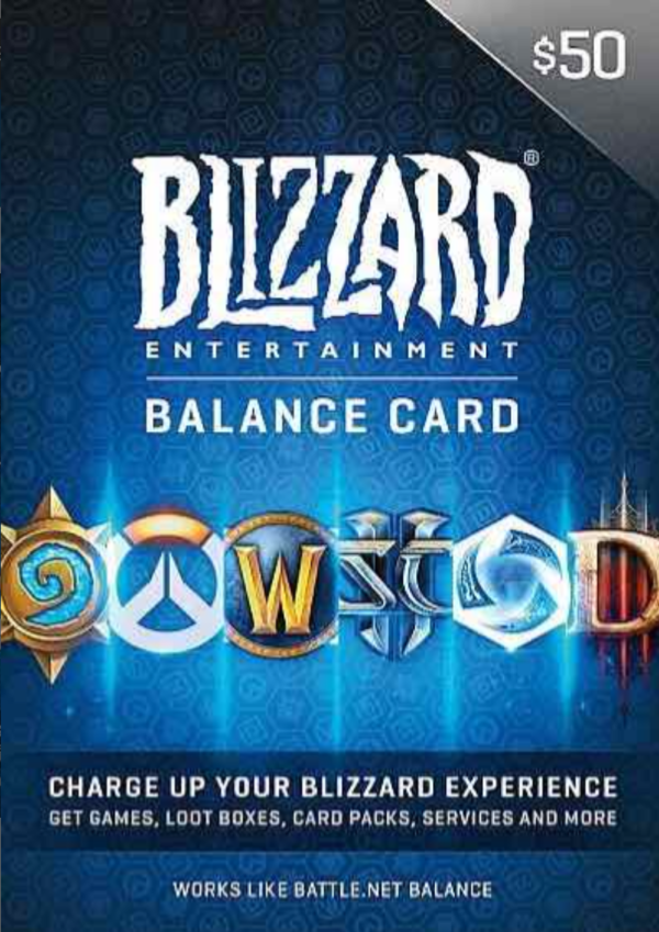 Blizzard Entertainment Battle.Net Gift Card $50 USD